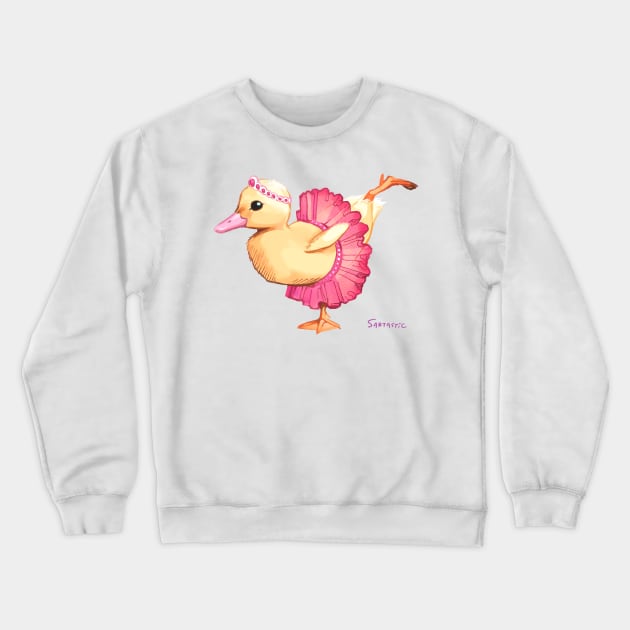 Ballerina Tutu Duckling Crewneck Sweatshirt by Sabtastic